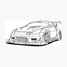 Maybe you would like to learn more about one of these? Cool Jdm Car Outlines Photographic Print By Megalawlz Redbubble