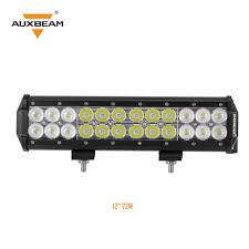 Auxbeam 12 Inch 72w Flood Spot Dual Row Led Light Bar Off Road Work Light