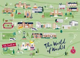 Washu Danforth Campus Map Washington University In St. Louis - Cheree Berry Paper & Design
