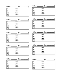 Italian Verb Chart