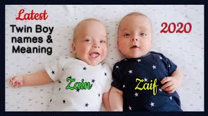 Latest Twin Muslim Baby Boy Names 2020 Modern Islamic Names Trending Baby Names With Meaning Youtube