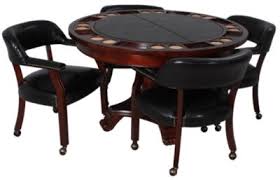 The games you play on this game table will influence the type of furniture you purchase. Steve Silver Tournament Black Top Game Table 4 Chairs Homemakers Furniture