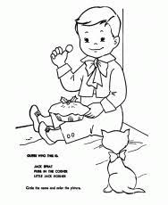 Set page margins to zero if you have trouble fitting the template on one page (file, page setup or file, printer setup in most browsers). Little Jack Horner Coloring Page Coloring Home