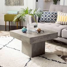 Safavieh Tallen Dark Gray Stone Indoor Outdoor Coffee Table Vnn1016a The Home Depot Coffee Table Coffee Table Wayfair Outdoor Coffee Tables