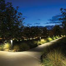 Bega Bollards Light The Walking Path At Jacobs Medical Center Used By Patients Their Families Bollard Lighting Outdoor Lighting Design Garden Night Lighting