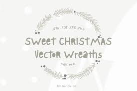 Download Sweet Christmas Vector Wreaths Graphic By Nantia Creative Fabrica SVG Cut Files
