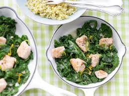 Lachs Spinat Pfanne Rezept Lachs Spinat Rezepte Spinat