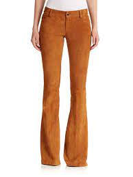 Check out our leather bell bottoms selection for the very best in unique or custom, handmade pieces from our clothing shops. Alice Olivia Suede Bell Bottom Pants In Camel Brown Lyst