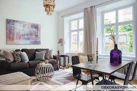 Salon yemek masası çeşitleri klasik ve spor görünümlerde tasarlanır. Kucuk Salon Icin Sik Yemek Odasi Ev Dekorasyonu