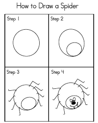 Halloween Activities Spider Easy Drawings For Kids Halloween Drawings Drawing For Kids