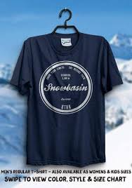 Snowbasin Utah Shirt Ski Resort Skiing Gift Idea Snowboarding Tshirt Holiday Family Vacation Trail Memories Snow Winter Mountain