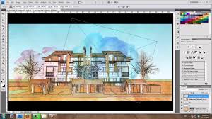 Sketchup And Photoshop Tutorial Water Color Style By Design Presents Photoshop Tutorial Sketch Up Architecture Watercolor Architecture