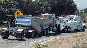 Heavy duty towing gone wrong! 