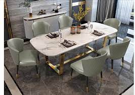 Choose from contactless same day delivery, drive up and more. Light Luxury Marble Dining Table And Chair Combination Household Small Sized Dining Table Dining Room Sets Aliexpress