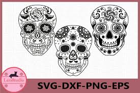 Get your free download below! Sugar Skull Svg File Sugar Skulls Clipart Skull Silhouette 645830 Cut Files Design Bundles