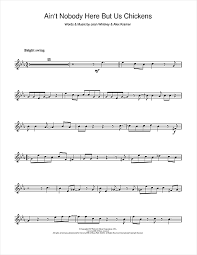 louis jordan aint nobody here but us chickens sheet music notes chords download printable trumpet sku 105913