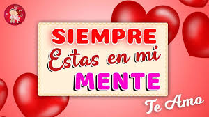 Siempre Estas En Mi Mente No Puedo Dejar De Pensar En Ti Te Amo Mu En 2020 Imagenes De Te Amo Dedicatorias De Amor Imagenes De Amor Fotos