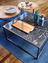 but nouvelle collection mobilier deco table basse marbre table basse en marbre noir panier decoratif