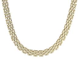 Interest free easy pay · lifetime warranty · direct from the source 14k Yellow Gold Panther Link Chain Necklace 17 Inch 6mm Bgw755 Jtv Com