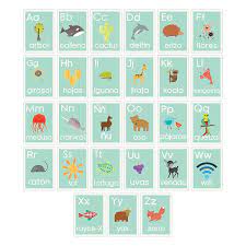 Includes 30 cards ❤️ dimensions ❤️ width: Amazon Com Spanish Alphabet 5x7 Wall Cards Blue Nature Kid S Wall Art Nursery Decor Kid S Room Decor Gender Neutral Nursery Decor Baby