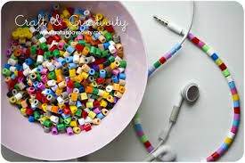 Decorated Earbuds With Beads So Much Easier Than Embroidery Thread Crafts Creative Craft Gifts