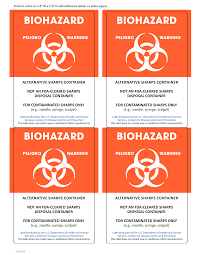 For your convenience, eh&s designed secondary chemical labels that can be downloaded from our website and printed onto avery 5163 labels. Https Www Cdc Gov Vaccines Covid 19 Downloads Covid 19 Sharps Disposal Label Pdf