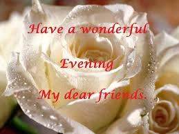 Wishing Everyone A Most Blessed Evening Sweet Dreams Good Night White Roses Pretty Flowers Beautiful Roses