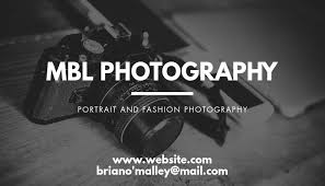 Business card ideas by industry. Black And White Business Card Photography Template Postermywall