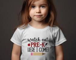 Buy Watch Out Preschool Grade Here I Come Pre-k Grade Personalized Back to  School Shirt Girl Back to School Pencil Shirt Name Shirt Raglan Online in  India