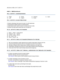 Buku aktiviti jilid 1 muka surat 10. Jawapan Bahasa Melayu Tahun 3