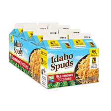 Amazon Com Idaho Spuds Real Potato Gluten Free Hashbrowns 4 2oz 8 Pack Grocery Gourmet Food