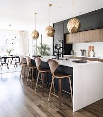 20 Innovative Black White Wood Kitchens Design Ideas Nice Combination Of Dark White And Wood Not The White Wood Kitchens Home Decor Kitchen Kitchen Interior