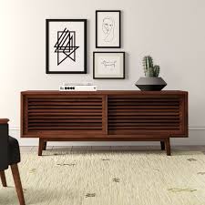 250 lbs.58'' w x 27.75'' h x 15''. Dark Walnut 70 Wood Tv Stand With Slatted Drawers Tv Stands Tv Stands Entertainment Units