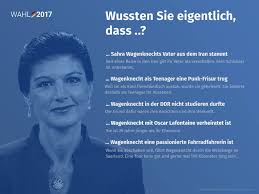 «einem staatsmann, der selbst für krieg mitverantwortlich ist, kann ich einen solchen respekt nicht zollen», begründete sie ihr verhalten. Gmx News Was Du Vielleicht Noch Nicht Uber Sahra Facebook