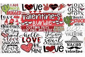 This post and the photos within it may contain amazon or other affiliate links. Valentines Bundle Svg Love Svg Funny Valentines Svg Khaotik Kreations Crafters Svgs In 2020 Valentines Svg Funny Valentine Valentines Design