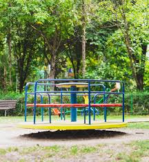 Far from being just a fanciful activity, playground spinning has a slew of health advantages for kids. Colorful Metallic Spinning Wheel From A Childrens Playground On A Summer Day Safe Entertainment Toy For Kids In Parks Funny And Joyful Activity Stock Photo Picture And Royalty Free Image Image 150296273