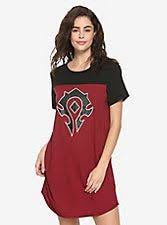 Black And Red T Shirt Dress World Of Warcraft Horde Striped T Shirt Dress Striped T Shirt Dress Clothes T Shirt Dress