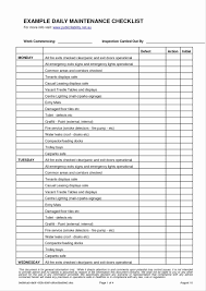 You're most effective when when 80% or more of your maintenance activities are planned and scheduled at least a week in advance. Machine Maintenance Checklist Template Excel Pdf Template