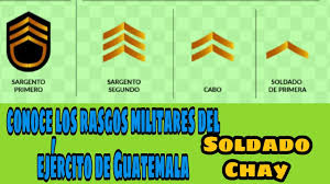 Los principales países o regiones proveedores son china, pakistan y india, que proveen el 93%，4% y el 1% de. Rangos Militares Ejercito De Guatemala 2020 Soldado Chay Youtube
