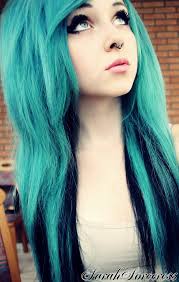 sarah sorceress blaue frisuren schwarz blaue haare blaue haare