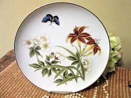 Plate Chinese Garden By Shafford Fine Porcelain China Cake Original Design Blm Plates Chinese Garden Etsy Vintage
