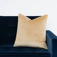 Miulee velvet pillow cover decorative square pillowcase soft solid cushion case for sofa bedroom car 26 x 26 inch pink. Accent Pillow In Camel Velvet Object Refinery