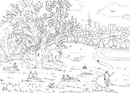 Trinity bellwood's cherry blossoms by a great capture. Drawthenewnormal Reimagining Trinity Bellwoods After Covid 19 Nak