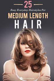 25 Easy Everyday Hairstyles For Medium Length Hair Easy Everyday Hairstyles Everyday Hairstyles Medium Length Hair Styles