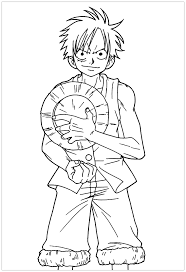 Luffy onepiece et son goku dragon ball z dbz by marvelmania. Coloriage Luffy One Piece Novocom Top