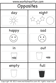 Free Printable Worksheets Opposites Preschool School Worksheets Kindergarten Worksheets