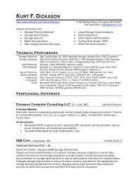 kurt dickason storage specialist resume