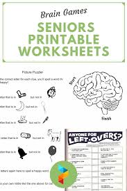 We're not in kansas anymore. 10 Best Brain Games Seniors Printable Worksheets Printablee Com