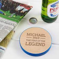 50th birthday gift ideas for dad. Amazon Com Personalized Wooden Coaster 50th Birthday Gifts For Men 1969 Boyfriend Husband Uncle Brother Dad 50th Birthday 1969 Keepsake Present For Him The Year Of The Legend Handmade