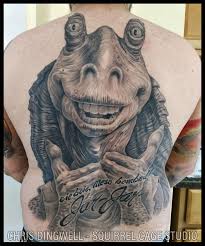Diversified ink professional quality tattoos in bangor maine. Maine Man S Giant Jar Jar Binks Tattoo Lands On Buzzfeed List Of 50 Worst Things On The Internet In 2019 The Boston Globe